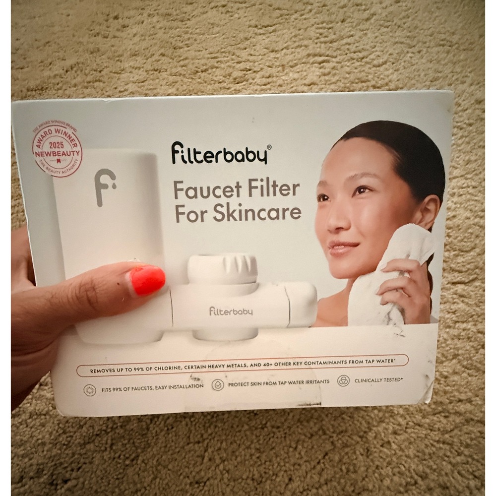 NIB White FILTERBABY Faucet Filter for Skincare